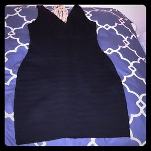 Black slim fitting dress